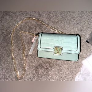 NWT Victoria secret sexy blue color mini bag palm croc 🐊 limited edition